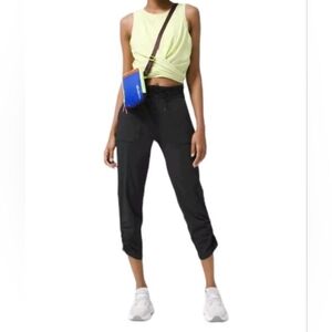 Lululemon Beyond The Studio Black Crop Pants.